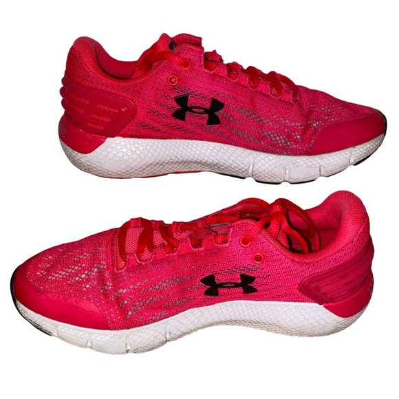 UNDER ARMOUR Charged Rogue Youth Athletic Running Shoes in Hot PNK/BLK SZ  6.5Y - Picture 3 of 7